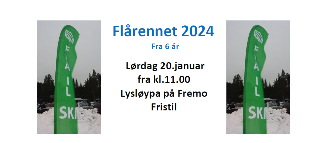 Resultatliste Flårennet 2024.